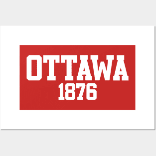 Ottawa 1876 (Red) Posters and Art